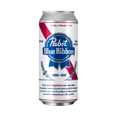 Pabst Bière 4,9 % (Pièce d’identité requise au moment du ramassage) 473 ml, 0,52 $/100ml