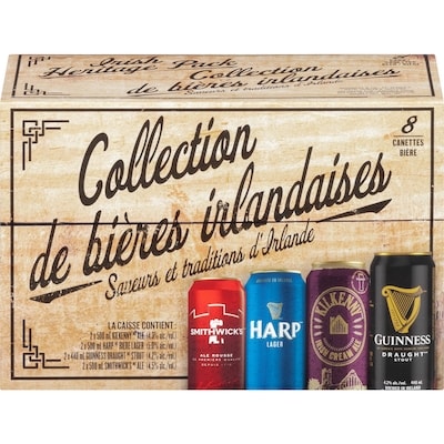 Guinness Ensemble Découverte de bières irlandaises Guinness (Pièce d’identité requise au moment du ramassage) 8x500.0 ml, 0,64 $/100ml