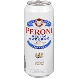 Peroni Nastro Azzurro (ID required at pick-up) 500 ml, $0.81/100ml