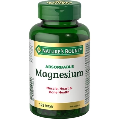 Nature's Bounty Magnesium, Absorbable, 400 mg, 125 Softgels 125 ea, $0.16/1ea