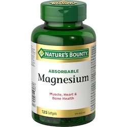 Magnesium, Absorbable, 400 mg, 125 Softgels