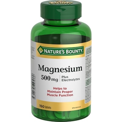 Nature's Bounty Magnesium Plus Electrolytes, 500 mg, Tablets 150 ea, $0.14/1ea