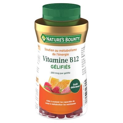 Nature’s Bounty Vitamine B12, aide à maintenir une bonne santé 75 ea, 0,20 $/1ch