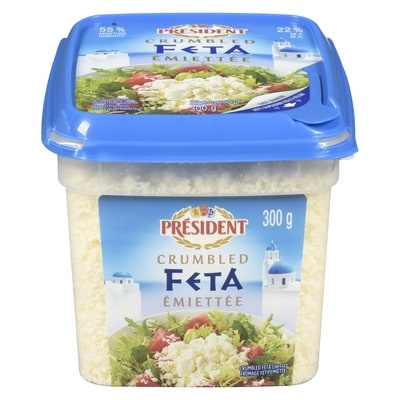 President Feta Cheese Crumbled 300 g, $4.16/100g