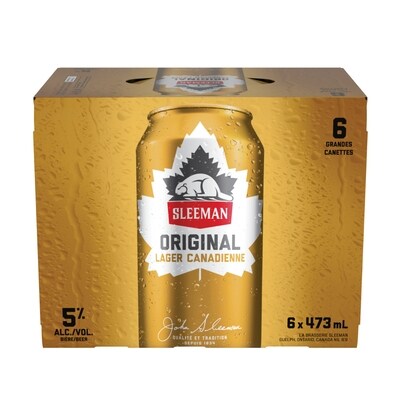 Sleemans Lager Canadienne (Pièce d’identité requise au moment du ramassage) 6x473.0 ml, 0,61 $/100ml