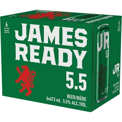 James Ready Beer (ID required at pick-up) 6x473.0 ml, $0.48/100ml