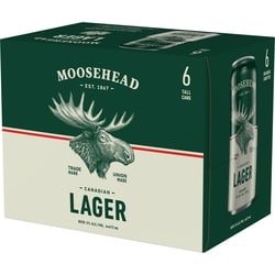 Moosehead Lager Beer (ID required at pick-up) 6x473.0 ml, $0.61/100ml