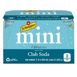 Schweppes Club Soda  6x222.0 ml, $0.41/100ml