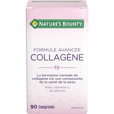Nature’s Bounty Formule avancée collagène 90 ea, 0,21 $/1ch