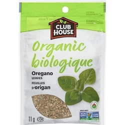 Club House Organic Leaves Oregano 11 g, $22.73/100g