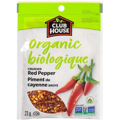 Club House Organic Crushed Red Pepper 23 g, $14.30/100g