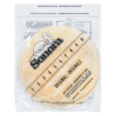 Sonora Flour Tortilla, 10 in 864 g, $0.69/100g