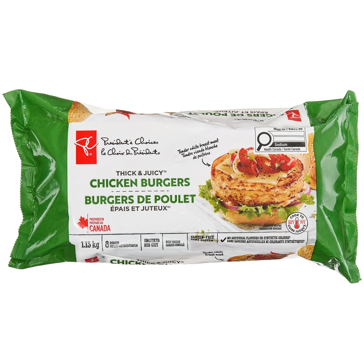 President's Choice Thick & Juicy™ Chicken Burgers