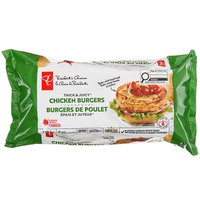 le Choix du Président Burgers de poulet épais et juteux 1.13 kg, 1,59 $/100g