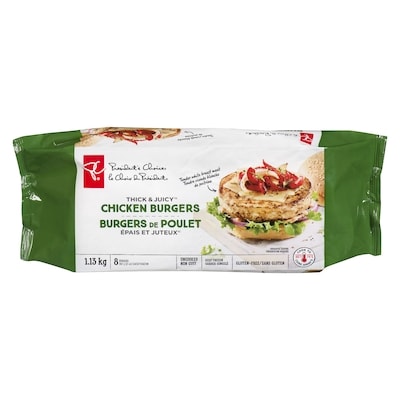le Choix du Président Burgers de poulet épais et juteux 1.13 kg, 1,64 $/100g