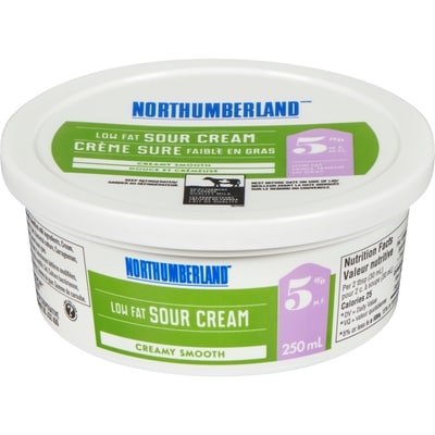 Northumberland 5% Low Fat Sour Cream 250 ml, $1.80/100ml