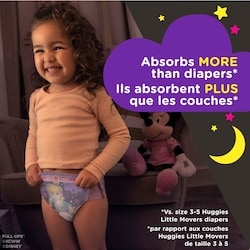 Huggies Pull-Ups Girls' Night-Time Potty Training Pants, 3T-4T (32