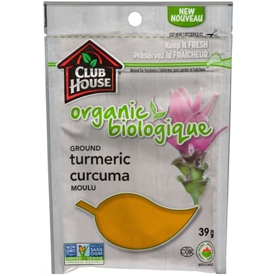 Club House Organic Ground Turmeric 39 g, $9.72/100g