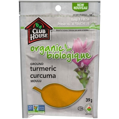 Club House Curcuma Moulu 39 g, 9,72 $/100g
