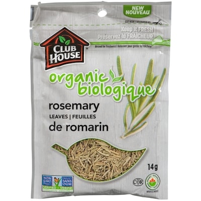 Club House Organic Rosemary Leaves 14 g, $27.07/100g