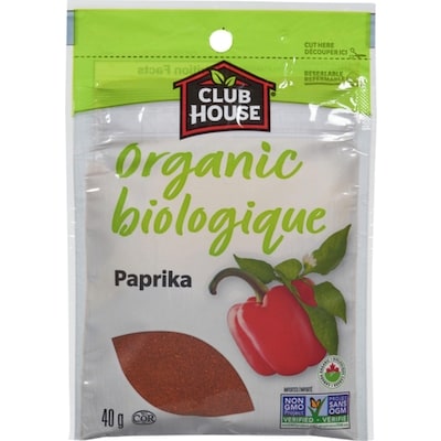 Club House Organic Paprika 40 g, $6.25/100g