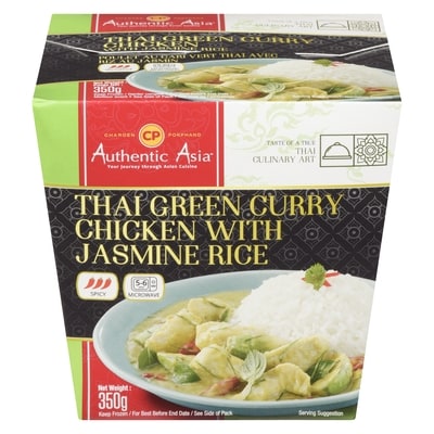 Charoen Pokphand Green Curry Chicken With Jasmine Rice 350 g, $1.43/100g