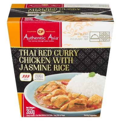 Charoen Pokphand Red Curry Chicken With Jasmine Rice 350 g, $1.51/100g