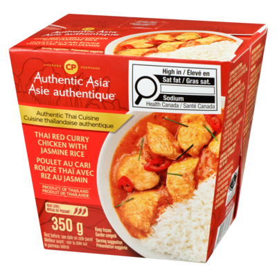 Poulet au cari rouge et riz au jasmin