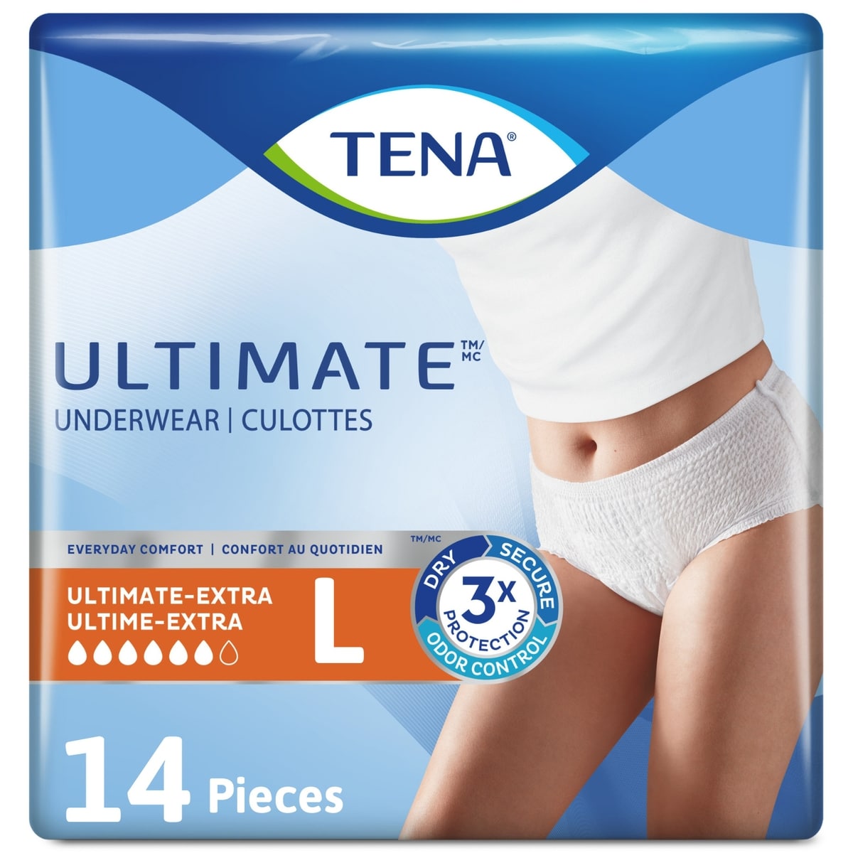 Tena Protective Underwear, Ultimate Absorbency, Medium, 14 Count 14 ea, $1.43/1ea