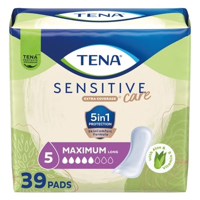 TENA Sensitive Care Serviettes absorbantes contre l'incontinence, Absorption Maximale, Extra Coverage, 39 unités 39 ea, 0,46 $/1ch