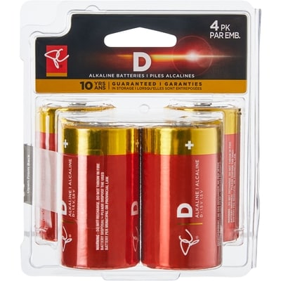 President's Choice Long Life Alkaline Batteries, D 1 ea, $3.00/1ea