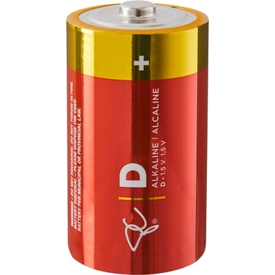Alkaline Batteries D - 4pk