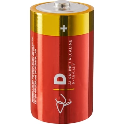 Alkaline Batteries D - 4pk