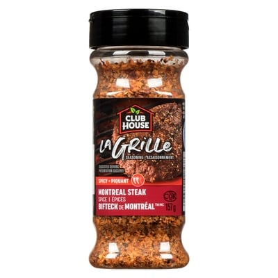 Club House Épices Piquant Pour Biftek De Montreal Assaisonnement 157 g, 5,10 $/100g