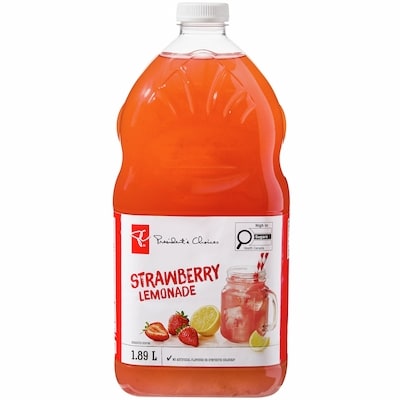 President's Choice Strawberry Lemonade 1.89 l, $0.22/100ml