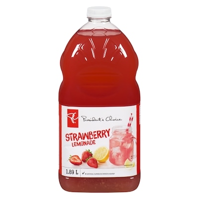 President's Choice Strawberry Lemonade 1.89 l, $0.18/100ml