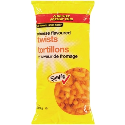 No Name Cheese Flavoured Twists 700 g, $0.83/100g