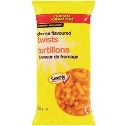 Sans Nom Tortillons à saveur de fromage 700 g, 0,79 $/100g