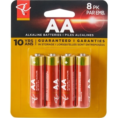 President's Choice Long Life Alkaline Batteries, AA 1 ea, $1.50/1ea