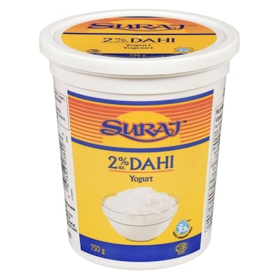 Suraj 2% M.F. Dahi Yogurt 750 g, $0.40/100g