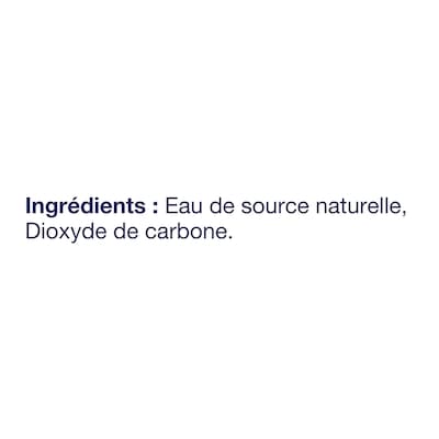 Eau de source naturelle pétillante à la clémentine