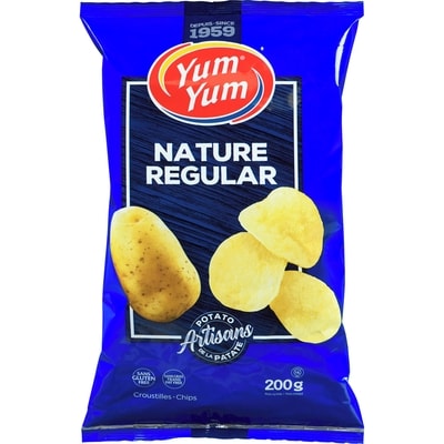 Yum Yum Croustilles à saveur nature 200 g, 1,25 $/100g