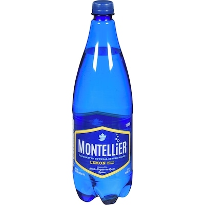 Montellier Carbonated Water Lemon     1 l, $0.18/100ml