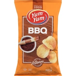 Yum Yum Croustilles à saveur de BBQ 200 g, 2,25 $/100g