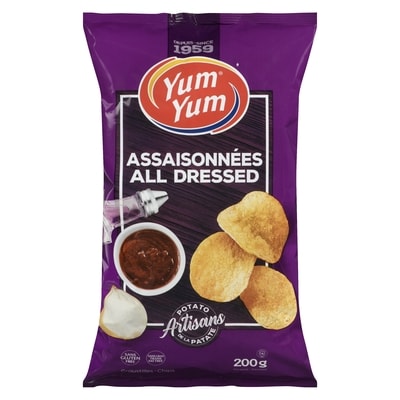 Yum Yum Croustilles à saveur toute garnie 200 g, 1,75 $/100g