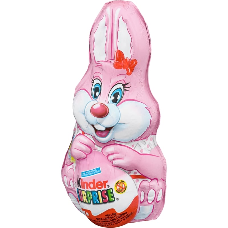 Easter Hollow Chocolate Bunny (Pink) with Surprise Toy