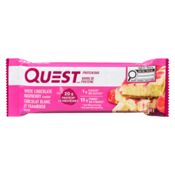 Questbar Protein Bar, White Chocolate Raspberry 60 g, $5.82/100g