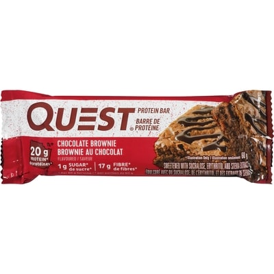 Questbar Protein Bar, Chocolate Brownie 12x60.0 g, $9.30/100g