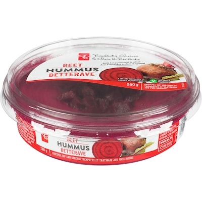 President's Choice Beet Hummus Chickpea Dip And Spread 280 g, $1.61/100g