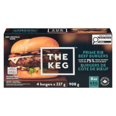 The Keg Prime Burger, 8OZ 908 g, $2.86/100g
